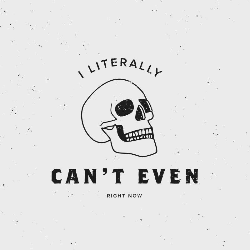 I literally can't even right now… and skull