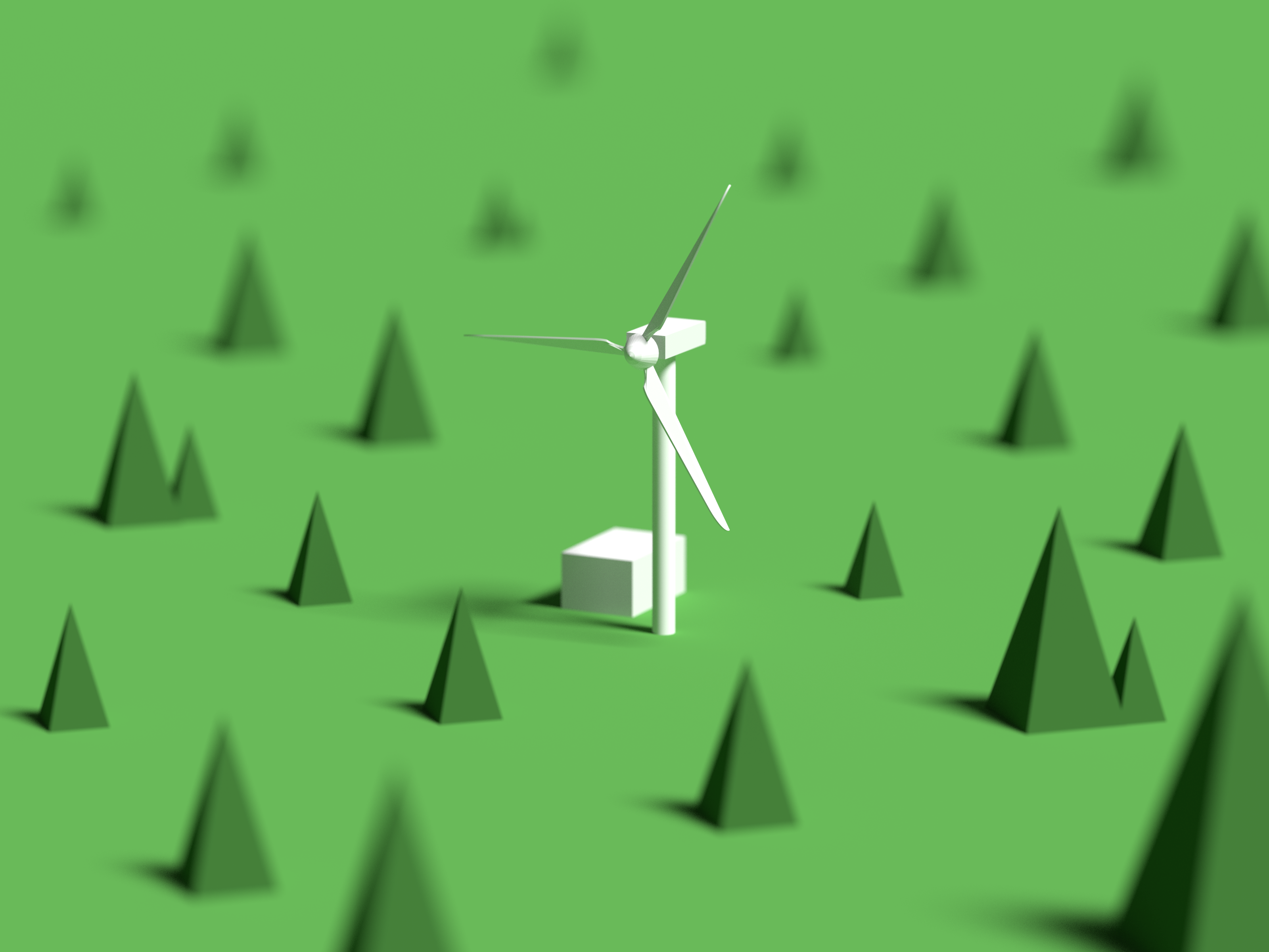 Minimal 3d windmill model